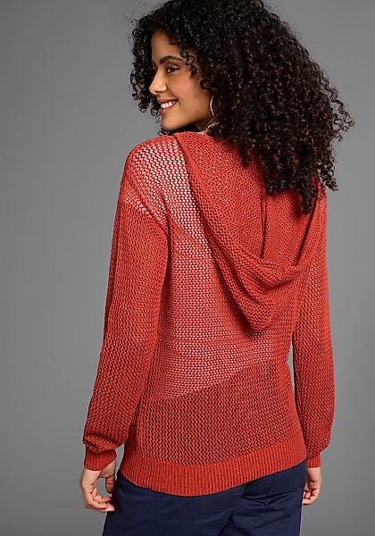 KangaROOS Kapuzenpullover mit besonderem Strickmuster günstig online kaufen