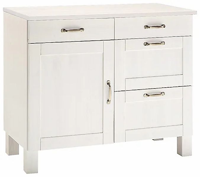 Home affaire Unterschrank »Alby« Breite 100 cm, 1 Tür, 4 Schubladen günstig online kaufen