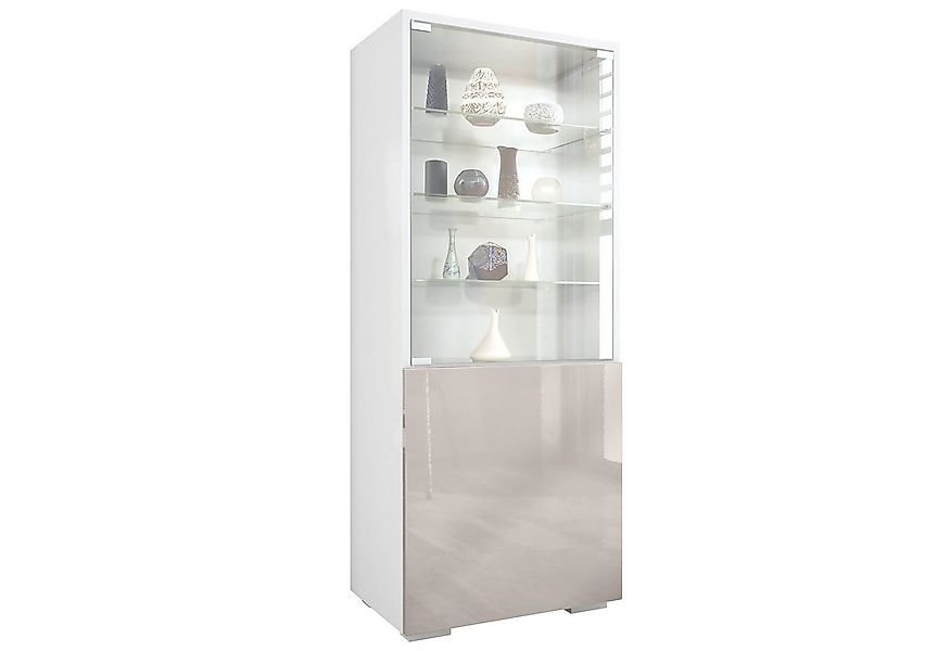 Vladon Standvitrine Granada (Vitrinenschrank, mit Glastür und Glaseinsatz) günstig online kaufen