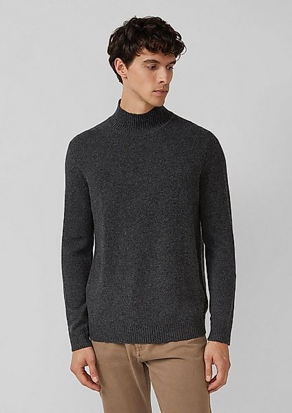 s.Oliver Longpullover Strickpullover Strickpullover aus Wollmix mit Stehkra günstig online kaufen