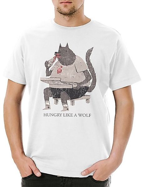 Urban Backwoods Print-Shirt Urban Backwoods Hungry Like A Wolf Herren T-Shi günstig online kaufen