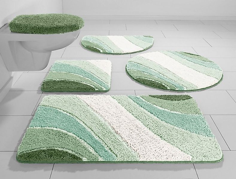 my home Badematte »Josie, Badvorleger, Badezimmer Teppich« Höhe 20 mm rutsc günstig online kaufen