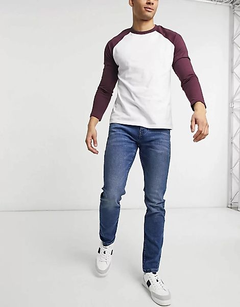 Tom Tailor – Piers – Schmal geschnittene Jeans in Hellblau günstig online kaufen