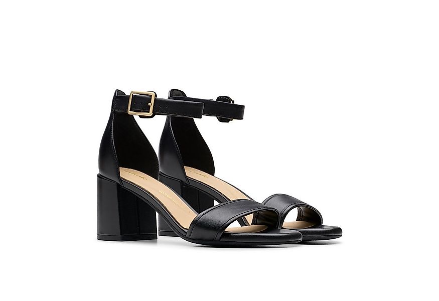 Clarks Ezoria Mae Sandale, Festtagsschuh, Sandalette mit Blockabsatz günstig online kaufen