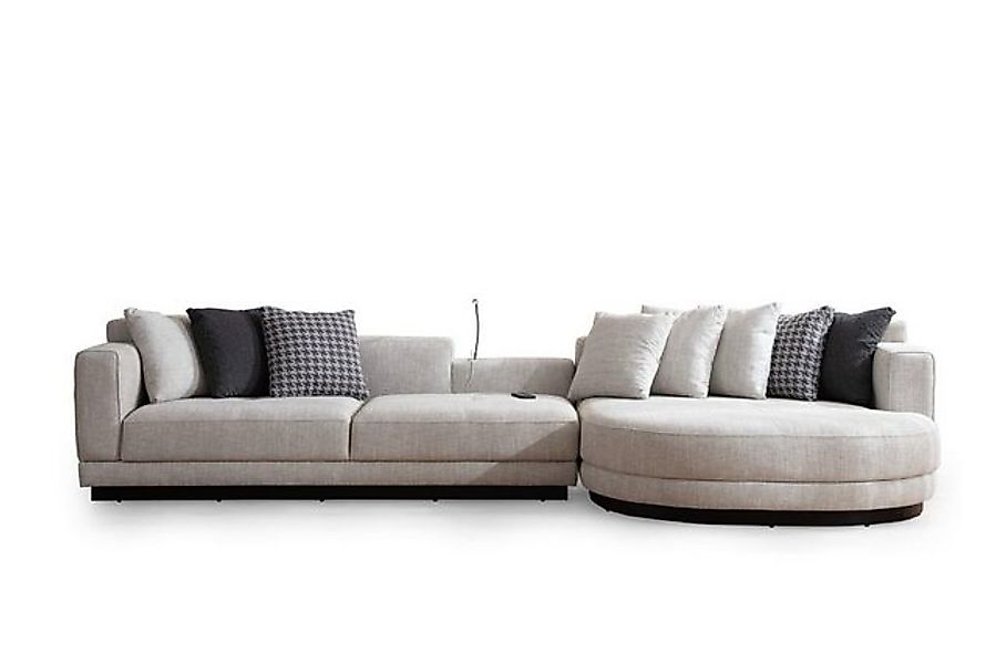 Nobelaa Sofa Sitzgruppe/Sofa Set - "Crownelia" - Ecksofa + 3-Sitzer + Sesse günstig online kaufen