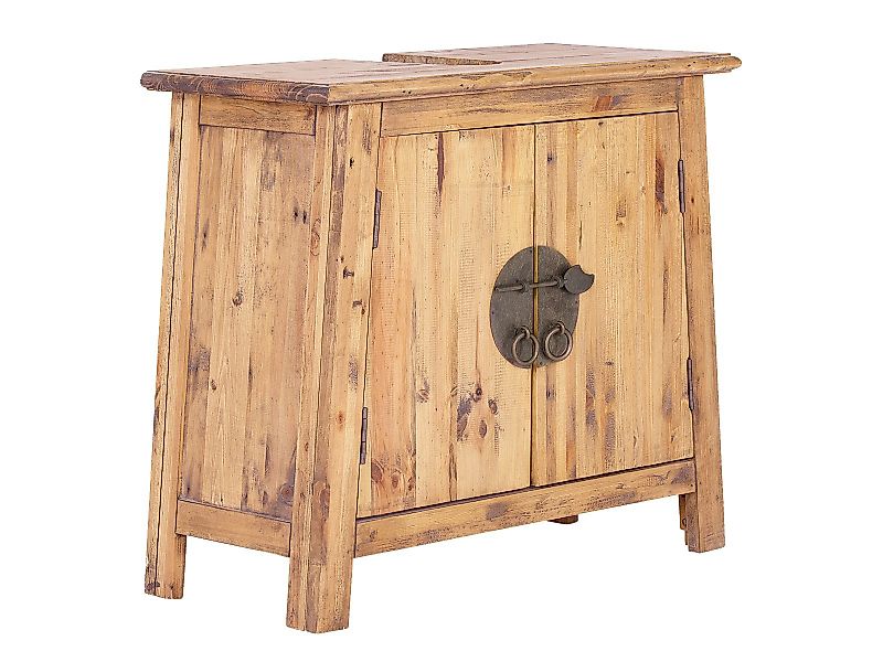 massivum Waschbeckenunterschrank Rangun, A-Linien Design, rustikal günstig online kaufen