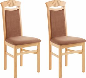 Home affaire Esszimmerstuhl "Franz" (Set) 2 Stk. Microfaser strapazierfähig günstig online kaufen