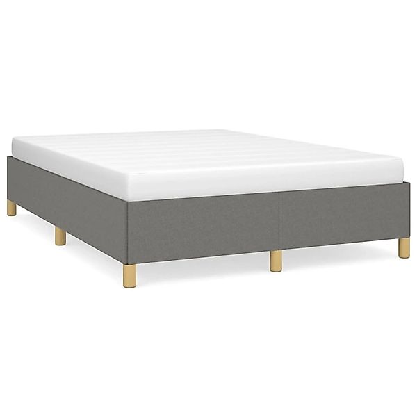 vidaXL Bettgestell Dunkelgrau 140x200 cm Stoff Modell 31399480 günstig online kaufen
