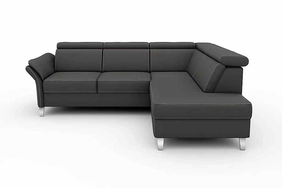 sit&more Ecksofa »Vincenzo L-Form«, inklusive Kopfteilverstellung, wahlweis günstig online kaufen