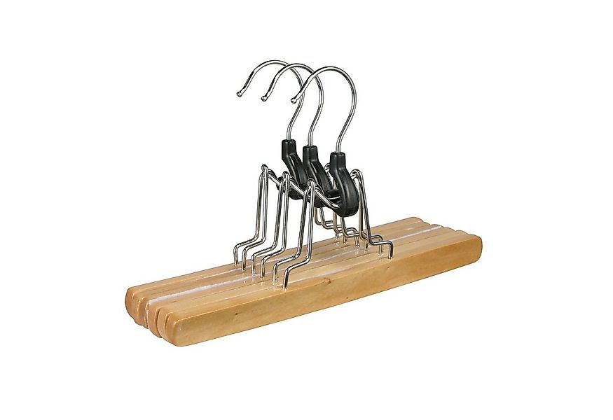 Haushalt International Kleiderbügel Hosenspanner 3er-Set aus Holz, FSC® Län günstig online kaufen