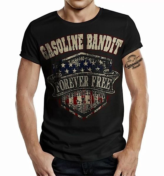 GASOLINE BANDIT® T-Shirt Gasoline Bandit: Forever Free Big Size Print günstig online kaufen