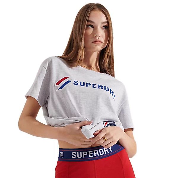 Superdry Sportstyle Graphic Boxy Kurzarm T-shirt M Ice Marl günstig online kaufen
