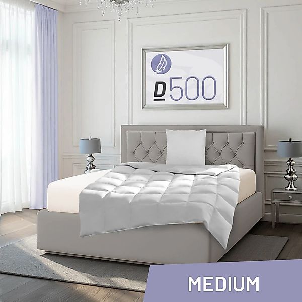 Schlafstil Gänsedaunenbettdecke "D500" normal Füllung 90% Gänsedaunen, Klas günstig online kaufen