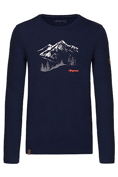 Almgwand Trachtenshirt Longsleeve Herren - AUALM - dunkelblau günstig online kaufen