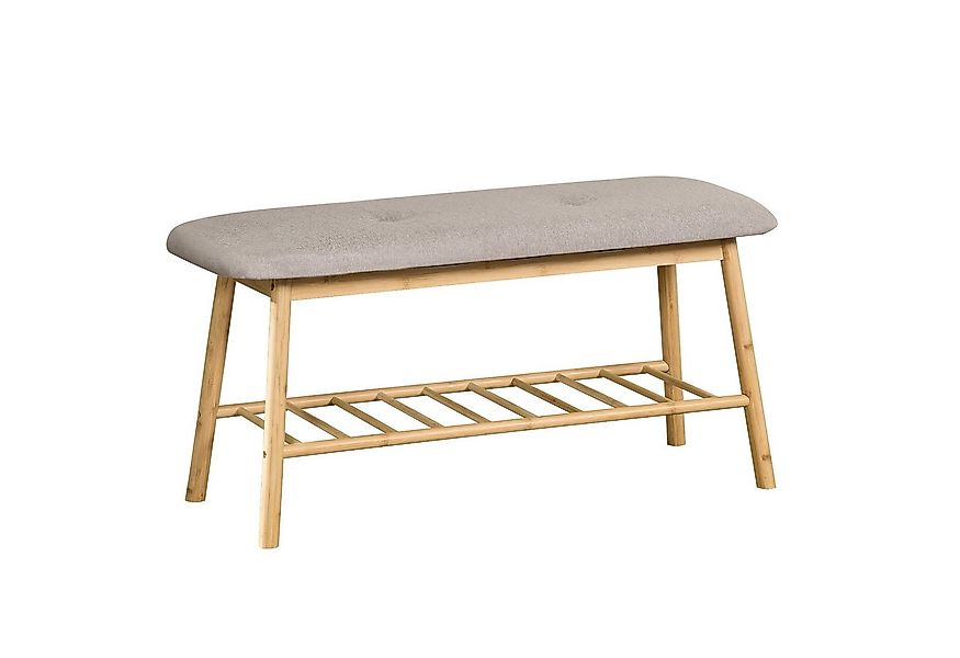 Kubus Schuhregal Bambus-Sitzbank Summit, Praktisches Möbelstück mit Sitzkom günstig online kaufen