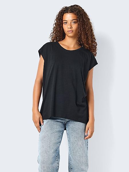 Noisy may Kurzarmshirt "NMMATHILDE S/S LOOSE LONG TOP FWD NOOS" günstig online kaufen