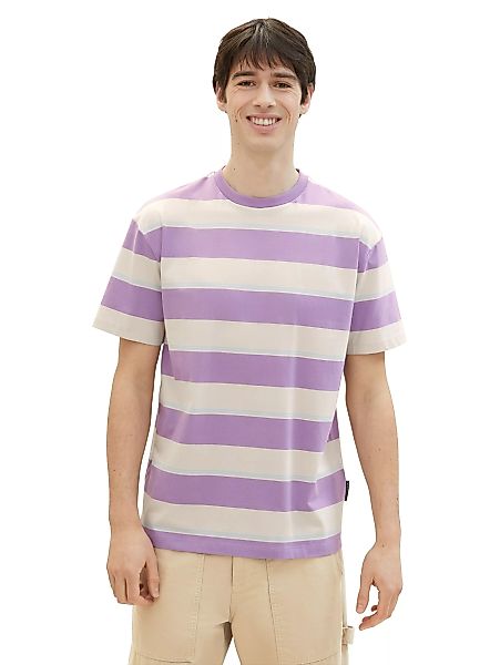 TOM TAILOR Denim T-Shirt in Streifen-Optik günstig online kaufen