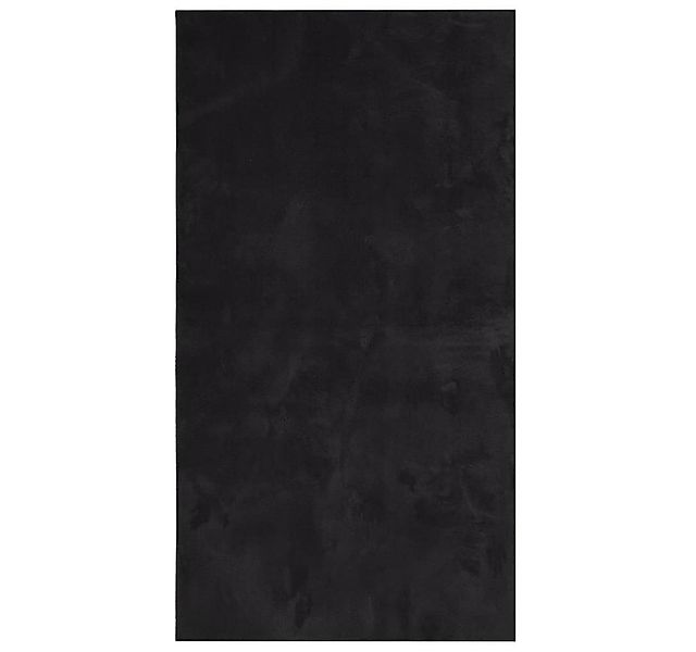 vidaXL Teppich Teppich HUARTE Kurzflor Weich und Waschbar Schwarz 60x110 cm günstig online kaufen