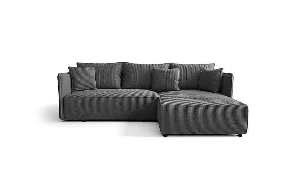 Ecksofa mit Schlaffunktion Milano ¦ grau ¦ Maße (cm): B: 245 H: 85 Polsterm günstig online kaufen