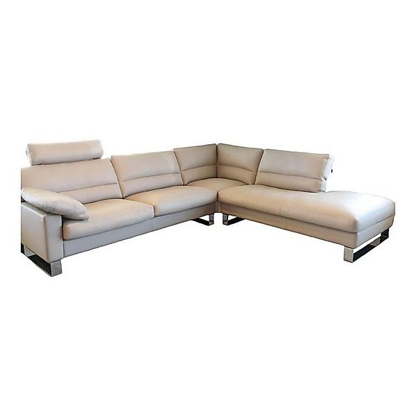 Erpo Ecksofa Ecksofa Esparo 400 Bezug Leder I 43.210 Creme Kufen 8 HG Mit günstig online kaufen