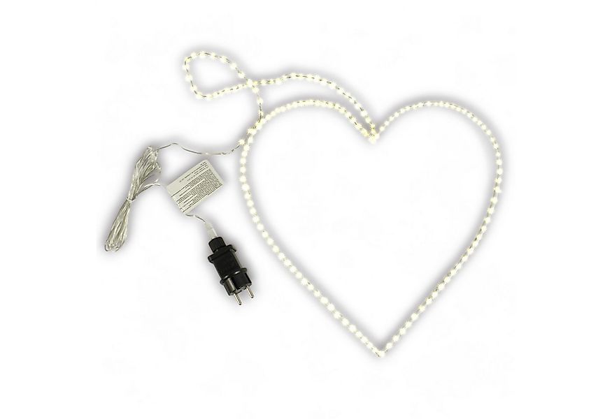 Arnusa Hängedekoration LED Herz Leuchtherz 38cm 120 LED warmweiß Fenster De günstig online kaufen