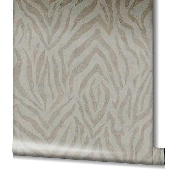 Marburg Vliestapete GZSZ Zebra-Look Streifen 10,05 m x 0,53 m Beige FSC® günstig online kaufen