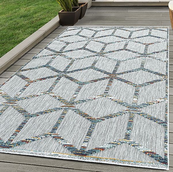 SIMPEX24 Outdoorteppich Skandinavisches Design, Läufer, Höhe: günstig online kaufen