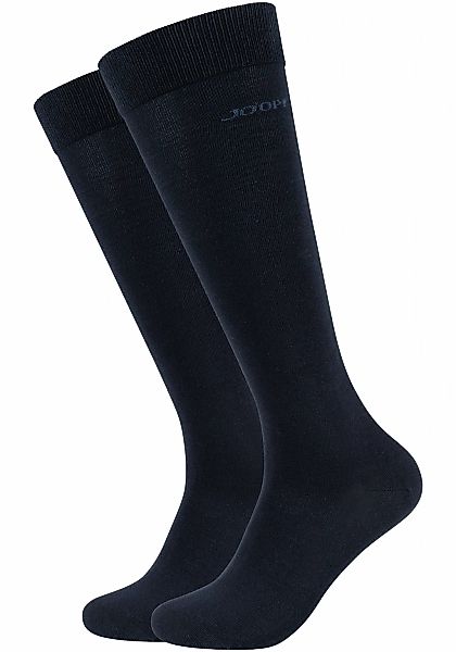 JOOP Kniestrümpfe "premium essentials" 2 Paar tlg. mit Logoschriftzug am Bu günstig online kaufen
