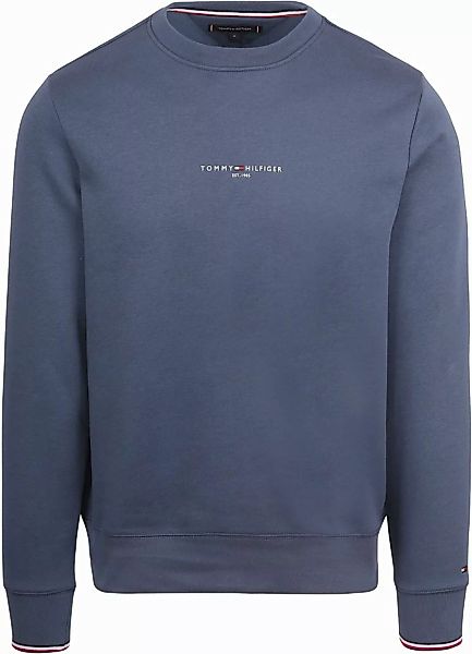 Tommy Hilfiger Sweater Logo Tipped Dunkelblau - Größe L günstig online kaufen