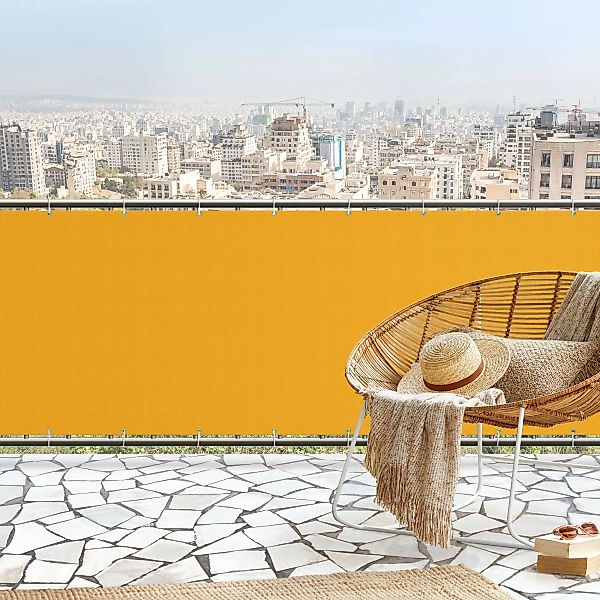 Balkon Sichtschutz Warmes Gelb günstig online kaufen
