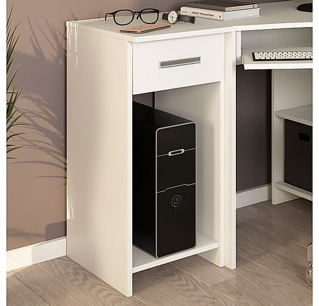 Vicco PC-Schrank Odin, Weiß, 35.1 x 45 cm (1 St) günstig online kaufen