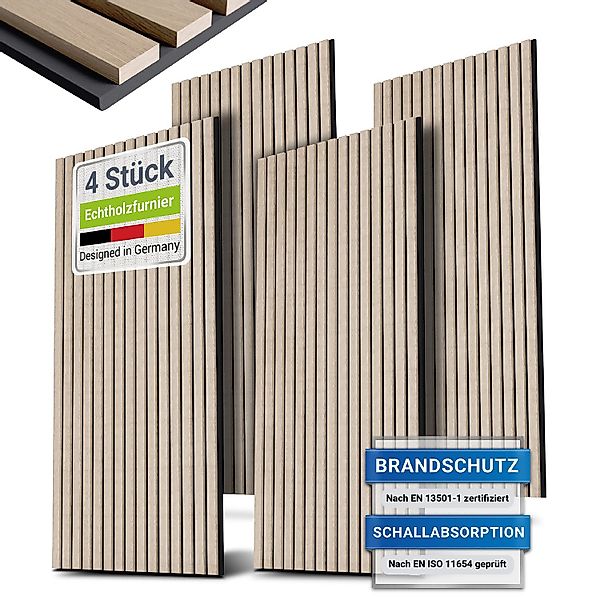 Juskys Wandpaneel, BxL: 60x120 cm, Schallabsorbierend, günstig online kaufen