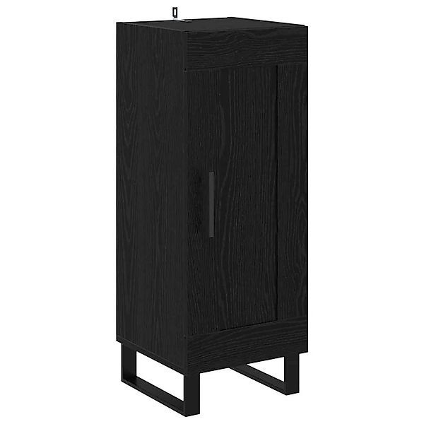 vidaXL Sideboard Schwarz Eichen-Optik 34,5 x 34 x 90 cm 881656 günstig online kaufen
