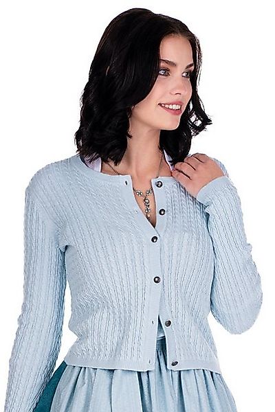 Hammerschmid Trachtenstrickjacke Trachten Strickjacke - REIT - eisblau günstig online kaufen