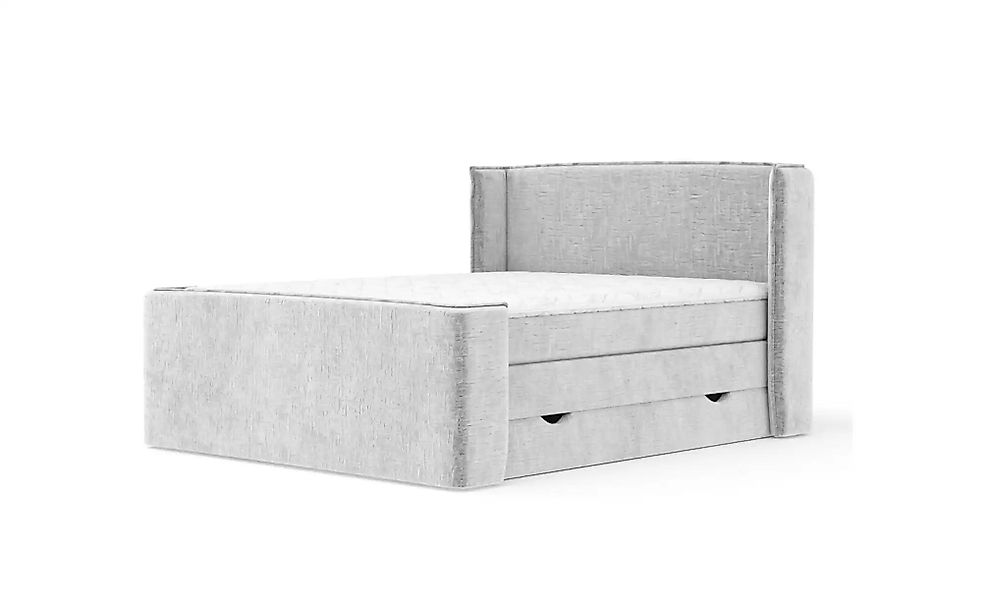 Boxspringbett mit Stauraum   ¦ grau ¦ Maße (cm): B: 178 H: 117 Betten > Kom günstig online kaufen