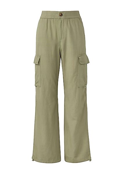 QS Chinos Hose Cargo-Hose aus Leinenmix günstig online kaufen
