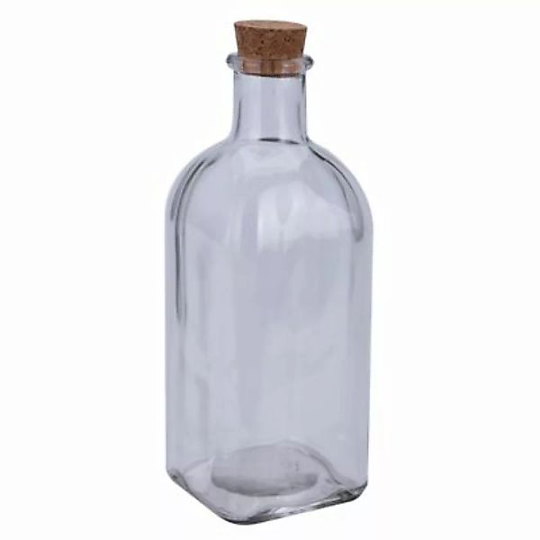 Neuetischkultur Glasflasche mit Kork-Verschluss transparent günstig online kaufen