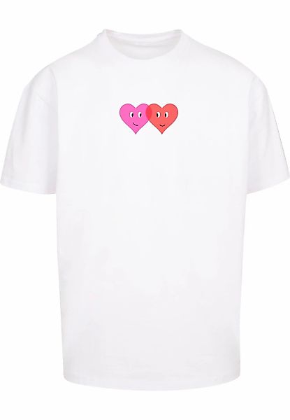 Merchcode T-Shirt "Merchcode Hugs & Love - Two Hearts Heavy Oversize Tee" 1 günstig online kaufen