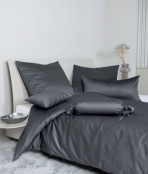 Janine Bettwäsche "Colors 31001" 2 tlg. feinfädige uni Bettwäsche für alle günstig online kaufen