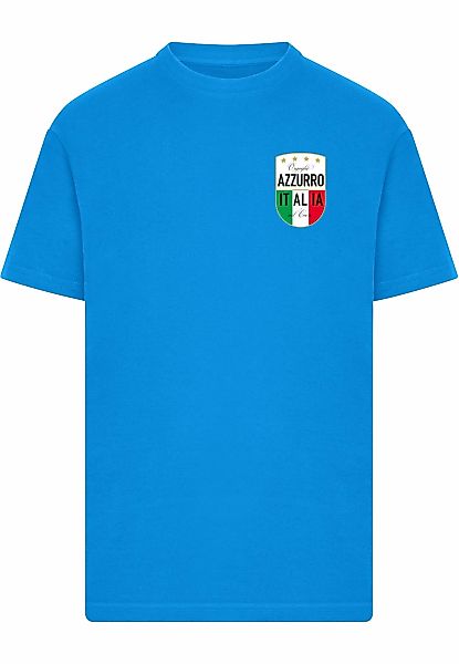 MisterTee T-Shirt "MisterTee Azurro Italia Crest Tee" 1 Stk. tlg. günstig online kaufen
