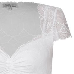 MarJo Dirndlbluse 'Adelsdorf' Kurzarm, Offwhite günstig online kaufen