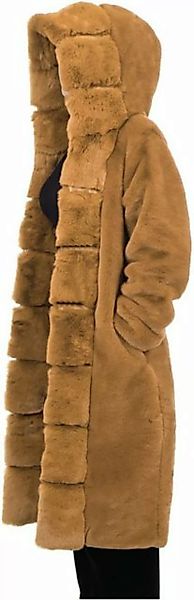 FIDDY Steppjacke Jacke Mode Damen Einfarbig Lässig Lange Kapuze Warm günstig online kaufen