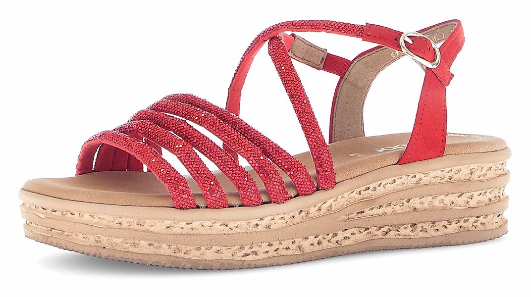 Gabor Keilsandalette, Plateau, Sommerschuh, Riemchensandale mit Best Fittin günstig online kaufen