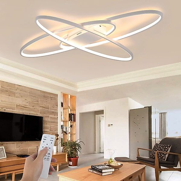 oyajia LED Deckenleuchte Modern Oval Deckenlampe günstig online kaufen
