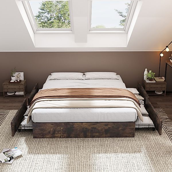 Flieks Metallbett, Kinderbett Doppelbett 140x200cm ohne günstig online kaufen
