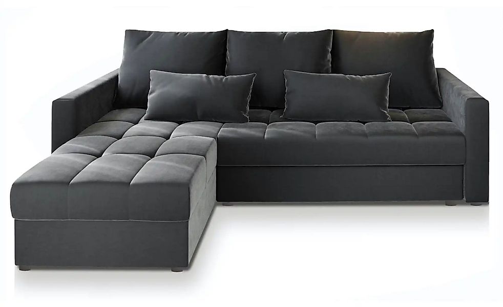 MASSENO Ecksofa mit Schlaffunktion Kos ¦ grau ¦ Maße (cm): B: 220 H: 85 Pol günstig online kaufen
