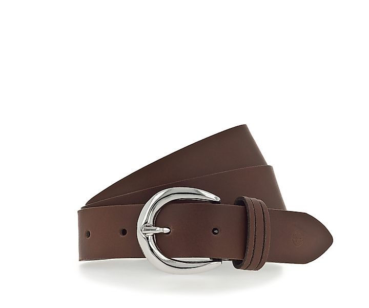 Tamaris Ledergürtel mit glänzender silberfarbener Schließe günstig online kaufen