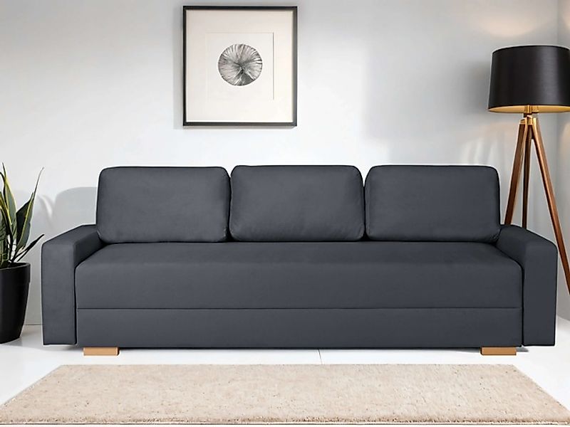 INOSIGN 3-Sitzer »SHERIDIAN Schlafsofa mit Bettkasten, in Feincord & Velvet günstig online kaufen