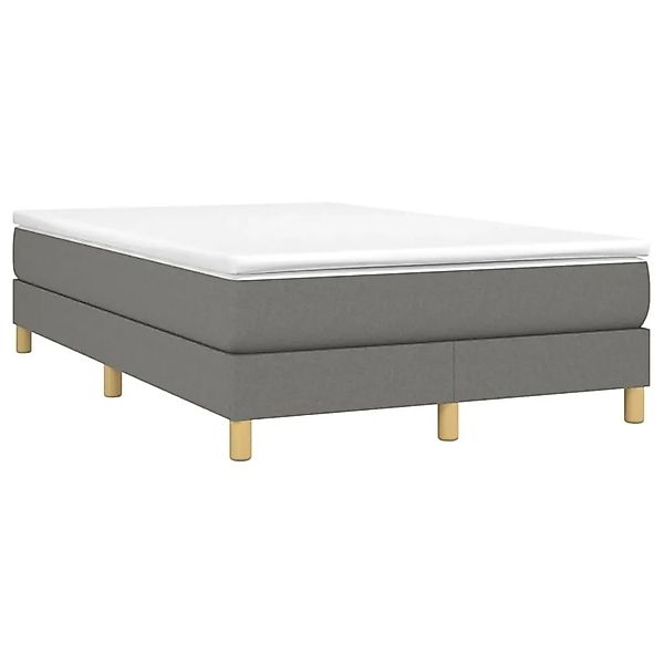 vidaXL Boxspringbett mit Matratze Dunkelgrau 120x200 cm Stoff 3144160 günstig online kaufen