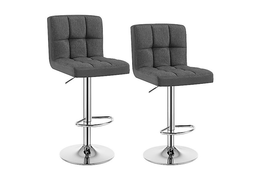 Woltu Barhocker (2 St), Barstühle verstellbar drehbar, gemütliche feines Le günstig online kaufen